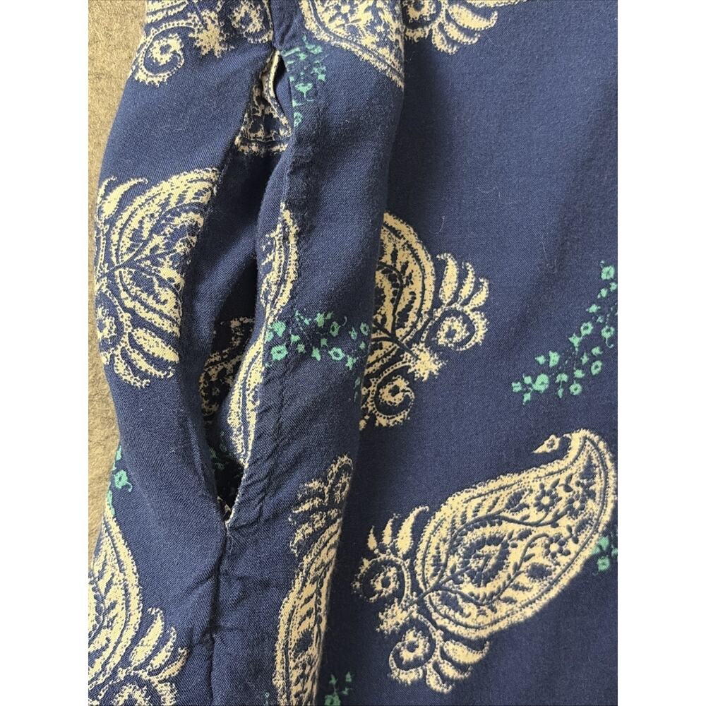 Women’s Charter Club Intimates Long Sleeve Paisley , Boho , Kaftan Xl - Picture 9 of 10